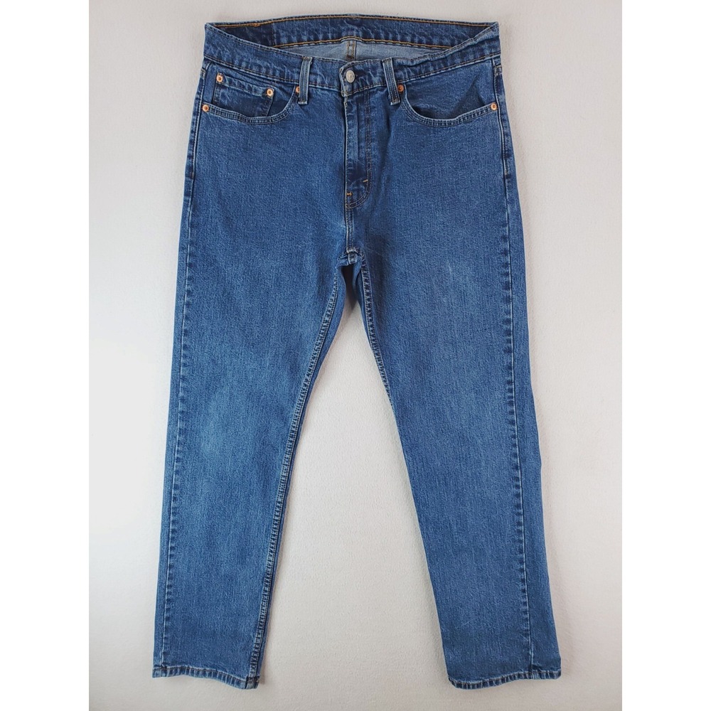 Levis Jeans Mens 34x32 Blue 559 Relaxed Straight Stretch Denim Pants Medium Wash